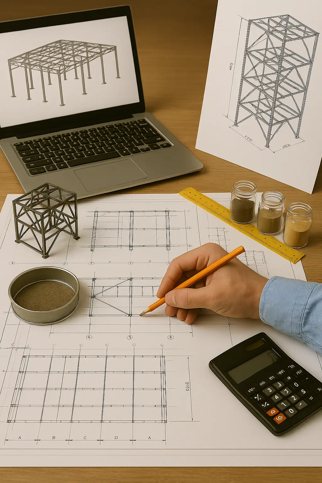 imagen de elaboración de proyectos de diseño estructural